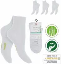 Trumpos bambukinės kojinės moterims Footstar 69611, baltos, 3 poros