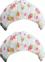 Maximex PIECES Tinklelis plaukams miegoti, 2 vnt., Ø 34 cm, rožių raštas