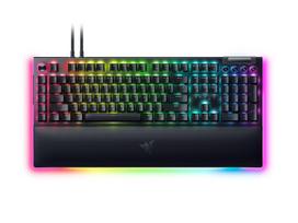 Razer BlackWidow V4 Pro Laidinė žaidimų klaviatūra RGB, Yellow Linear Switch, US, Juoda