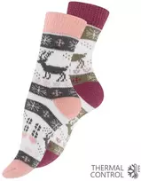Vca Textil Moteriškos frotinės termo kojinės, 2 poros