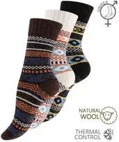 Vca Textil Norvegiškos vilnonės kojinės , unisex, Hygge, 3 poros