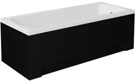 Vonia Besco Optima, 150 x 70 cm, su juoda apdaila