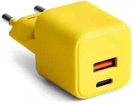 COLORUM laidinis įkroviklis USB-A + USB-C PD 30W CLS30-AC-05 xYellow