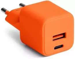 COLORUM laidinis įkroviklis USB-A + USB-C PD 30W CLS30-AC-10 xOrange