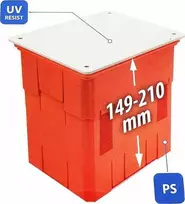 Pawbol Pawbol R.8147 dėžutė IP20 žaibo jungtims, oranžinė/pilka