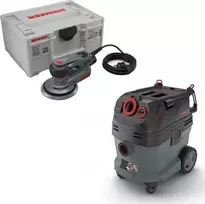 Menzer dulkių siurblių rinkinys Menzer VCL 530 PRO dulkių siurblys ir ETS 150 šlifuoklis 5.0 SET