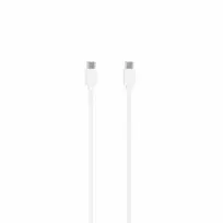 SEEK TOTI 20W Type-C PD Wall Fast Charger with Type-C to Type-C, 1 m PVC Data Cable 3A, Baltas
