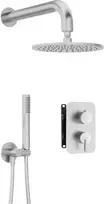 Potinkinis dušo komplektas Deante Silia+Box, BXYYFQSM, Brushed steel