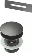 Deante klik-klak vonios dangtelis su persipylimo apdaila, KYY_D10B, Titanium