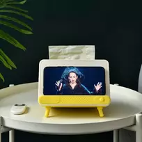 Dėžutė nosinei su telefono rankena - geltona