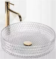 Kriauklė stalviršio Rea Cristal Transparent 39