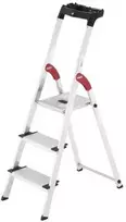 Hailo L80 ComfortLine buitinės kopėčios / aliuminio / 3 pakopų