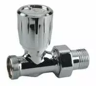Termostatinis vožtuvas 1/2x16, tiesus, poliruotas chromas