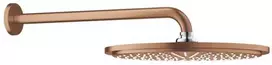 Grohe Rainshower Cosmo 310 1sr dušo galva su laikikliu iš sienos 380mm. 8L/min. brushed warm sunset