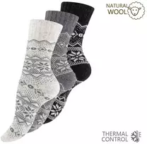 Vca Textil Norvegiškos vilnonės kojinės , unisex, Hygge, 3 poros