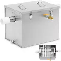 Royal Catering Maitinimo riebalų separatorius po kriaukle, 40 l