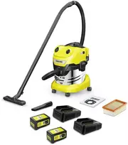 Kärcher Akumuliatorinis drėgno sauso valymo siurblys WD 4-18 S Dual Battery Set | 1.628-626.0