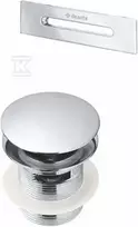 Deante klik-klak vonios dangtelis su persipylimo apdaila, KYY_010B, Chrome