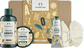 „The Body Shop“ migdolų pieno kūno priežiūros dovanų rinkinys