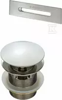 Deante klik-klak vonios dangtelis su persipylimo apdaila, KYY_F10B, Brushed steel