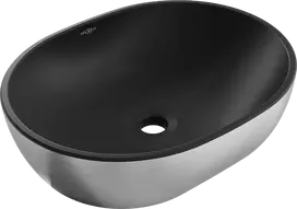 Praustuvas Mexen Viki 48 cm, Juodas matt/Sidabrinis lines