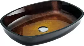 Stiklinis praustuvas Mexen Araks, Dark Gold