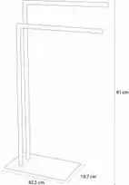 Pastatomas rankšluosčių laikiklis Sealskin Tube, baltas