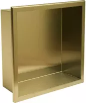 rea bathroom shelf 30x30 auksinis brush