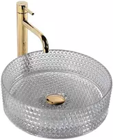 Kriauklė stalviršio Rea Cristal Light Pilkas