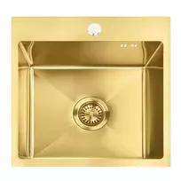 rea Plieninė kriauklė Leo 40 BRUSH GOLD