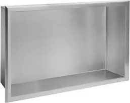 rea bathroom shelf 30x45 steel brush