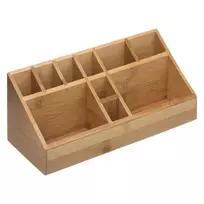 5five Simply Smart Bamboo Bambuko tvarkyklė indams, kosmetika, daugiafunkcis, 100% bambukas