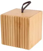 Bathroom Solutions Bamboo Bambukinė vonios tvarkyklė, 9 x 9 x 9 cm