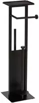 5five Simply Smart GAMME GLASS tualetinio popieriaus laikiklis + rezervuaras, tualeto šepetėlis ir lentyna, 28,1 x 18 x 61,5 cm
