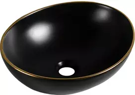 Praustuvas Mexen Elza, Juodas matt/Gold edge