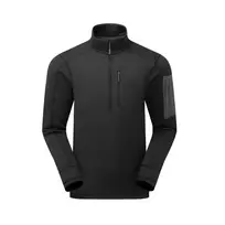 Vyriški termo marškinėliai Rab Modulus Pull On - Juoda - S