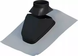 Ricomgas Kamino sandariklis šlaitiniam stogui DN125 (juodas)