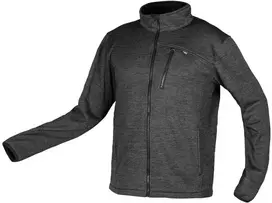 Bluza, OUTDOOR džemperis su užtrauktuku, pikė, pilkas, S dydis