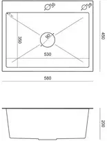 Quadron Virtuvės plautuvė su sifonu, 1 dubuo b/o + Qmat + įdėklas + dozatorius + medinė lenta + maišytuvas s