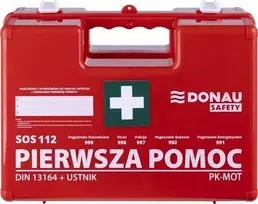 Vera pirmosios pagalbos rinkinys Donau Safety DIN 13164 (+ kandiklis) dėžutėje