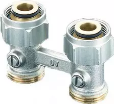 Multiflex F“ - dviguba tiesi radiatoriaus jungtis radiatoriams su OVENTROP antgaliais (DWZ)