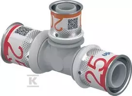 Uponor S-PRESS PLUS TEE RAUDONA PPSU 25-20-25