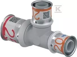 Uponor S-PRESS PLUS TEE RAUDONA PPSU 25-20-20