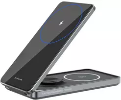 Proove belaidis įkroviklis Metal Edge 3 in 1 pilkos spalvos