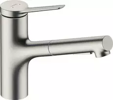 Hansgrohe virtuves izlietnes maisītājs ar izvelkamu dušu Zesis M33-150 2jet, stainless steel finish + sBox
