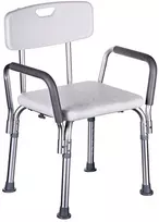 Actionmed Dušo kėdė su atlošu ir porankiais