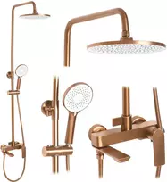 REA AVALON BRUSHED Copper dušo komplektas