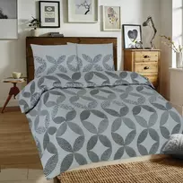 Matex Patalynė flanelowa 220x200 F-74A-1 maroko pilka juoda mėlyna