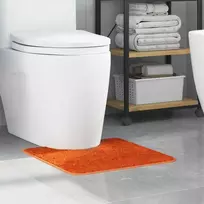 Nešlapiantis Vonios Kilimėlis su Tualeto Iškirtimu Oranžinė