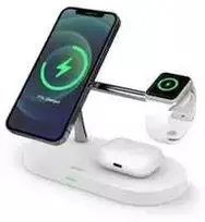 Epico Spello belaidis įkroviklis su MagSafe priedu palaiko juodą